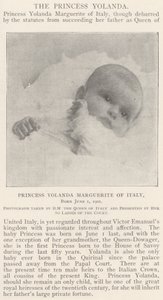 Princezna Yolanda Marguerite z Itálie, narozena 1. června 1901 od English Photographer