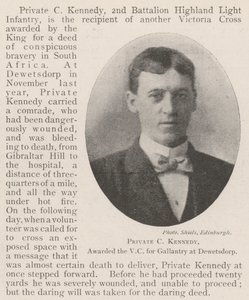 Vojín C Kennedy, oceněný VC za galantnost v Dewetsdorpu od English Photographer