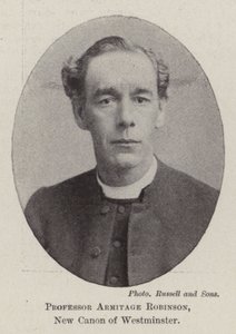 Profesor Armitage Robinson, nový kánon Westminsteru od English Photographer