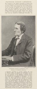 Profesor Burdon Sanderson, FRS, prezident Britské asociace od English Photographer