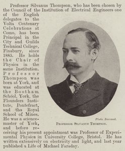 Profesor Silvanus Thompson od English Photographer