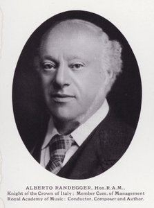 Významní muži Londýna: Alberto Randegger (černobílá fotografie) od English Photographer