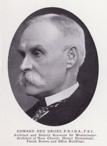 Významní muži Londýna: Edward Dru Drury (černobílá fotografie) od English Photographer