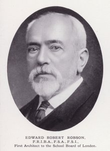 Významní muži Londýna: Edward Robert Robson (čb fotografie) od English Photographer