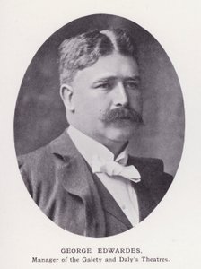 Významní muži Londýna: George Edwardes (černobílá fotografie) od English Photographer