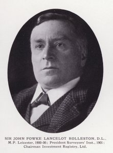Významní muži Londýna: Sir John Fowke Lancelot Rolleston (černobílá fotografie) od English Photographer
