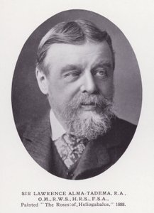 Významní muži Londýna: Sir Lawrence Alma-Tadema (černobílá fotografie) od English Photographer