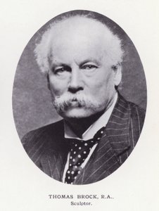 Významní muži Londýna: Thomas Brock (černobílá fotografie) od English Photographer