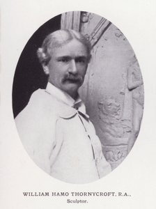 Prominenti Londýna: William Hamo Thornycroft (černobílá fotografie) od English Photographer