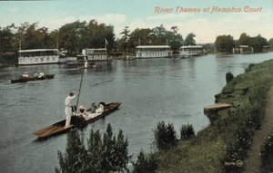 Punting na řece Temži a Hampton Court (foto) od English Photographer