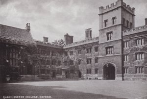 Quadrangle Exeter College, Oxford od English Photographer