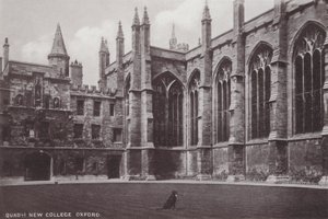 Quadrangle New College, Oxford od English Photographer