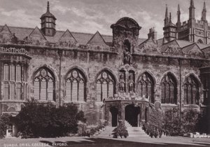 Quadrangle Oriel College, Oxford od English Photographer