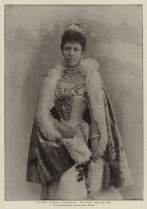 Královna Maria Cristina, regentka Španělska od English Photographer