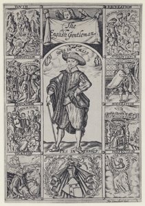 R Brathwait, The English Gentleman, J Haviland pro R Bostock 1630 (černobílá fotografie) od English Photographer