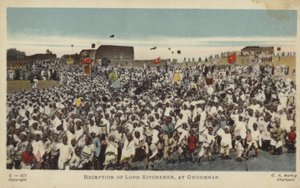 Recepce lorda Kitchenera, v Omdurman, c1898 (barevná fotografie) od English Photographer