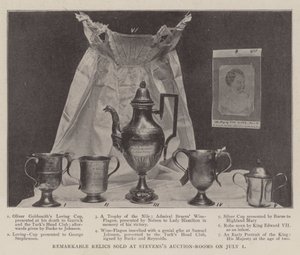 Remarkable Relics prodány v Stevenss Auction-Rooms dne 1. července od English Photographer