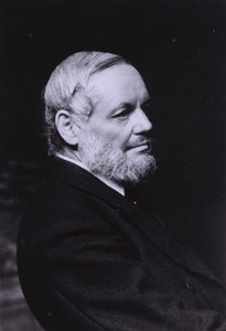 Richard Garnett, anglický básník, učenec, knihovník a správce tištěných knih v Britském muzeu (černobílá fotografie) od English Photographer