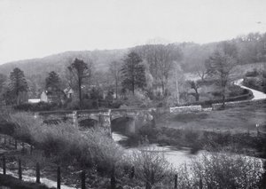River Avon, Limpley Stoke (černobílá fotografie) od English Photographer