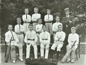 Rosendale Road School: kriketový tým, 1897 od English Photographer