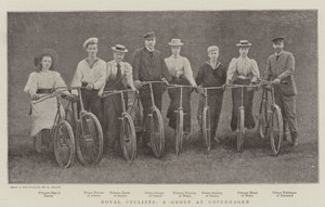 Royal Cyclists, skupina v Kodani od English Photographer