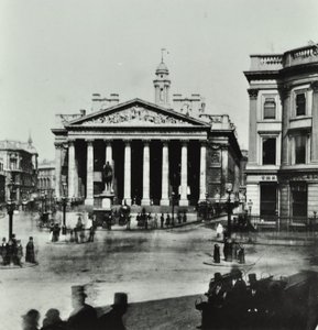 Royal Exchange, Threadneedle Street, City of London, 1880 od English Photographer