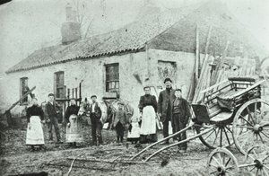 Saint Gothard Road: farmy, 1880 od English Photographer