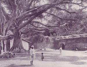 Sally Port Gate, kde byl zabit Tippoo Sultan, Seringapatam od English Photographer