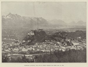 Salzburg (Rakousko), město, ve kterém se narodil Mozart, 27. ledna 1756 od English Photographer
