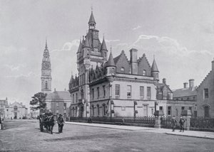 Skotsko: Greenock, Court House (černobílá fotografie) od English Photographer
