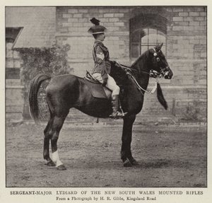 Seržant-major Lydiard z New South Wales Mounted Rifles od English Photographer