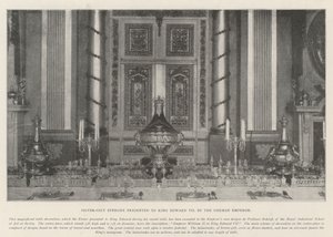 Stříbrno-zlacené Epergne darované králi Edwardu VII německým císařem od English Photographer