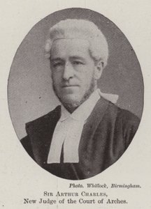 Sir Arthur Charles, nový soudce Court of Arches od English Photographer
