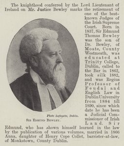 Sir Edmund Bewley od English Photographer