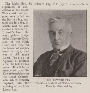 Sir Edward Fry od English Photographer
