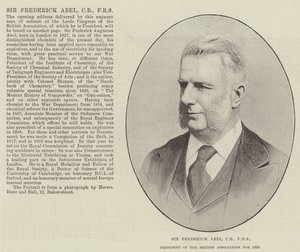 Sir Frederick Abel, CB, FRS, prezident Britské asociace pro rok 1890 od English Photographer