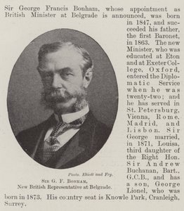 Sir G F Bonham, nový britský zástupce v Bělehradě od English Photographer