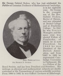 Sir George G Stokes od English Photographer