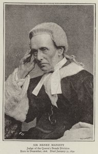 Sir Henry Manisty od English Photographer