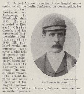 Sir Herbert Maxwell od English Photographer
