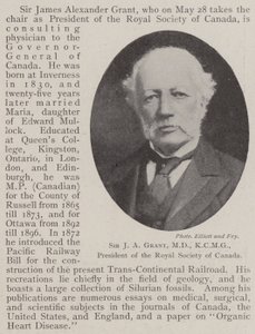 Sir J A Grant, MD, KCMG, prezident Královské společnosti Kanady od English Photographer