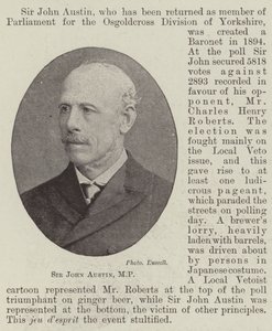 Sir John Austin, MP od English Photographer