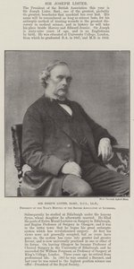 Sir Joseph Lister, Baronet, DCL, LLD, prezident letošního setkání Britské asociace v Liverpoolu od English Photographer