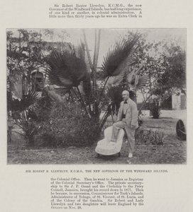 Sir Robert B Llewelyn, KCMG, nový guvernér Návětrných ostrovů od English Photographer