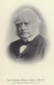 Sir Spencer Wells, baronet, FRCS (čb fotografie) od English Photographer
