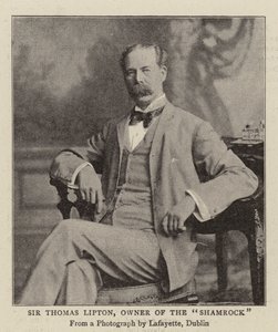 Sir Thomas Lipton, majitel Shamrock od English Photographer