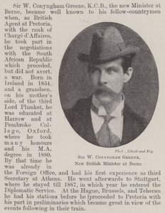 Sir W Conyngham Greene, nový britský ministr v Bernu od English Photographer