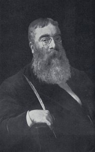 Sir Walter Besant (černobílá fotografie) od English Photographer