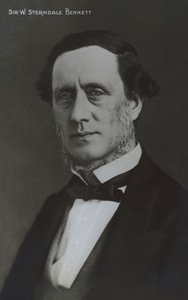 Sir William Sterndale Bennett , anglický skladatel, dirigent a pianista (čb foto) od English Photographer