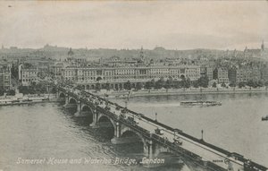 Somerset House a Waterloo Bridge, Londýn od English Photographer